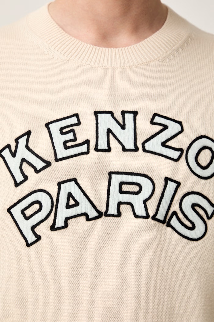 Kenzo svetr pánský s vlnou FG65PU8223EW béžová