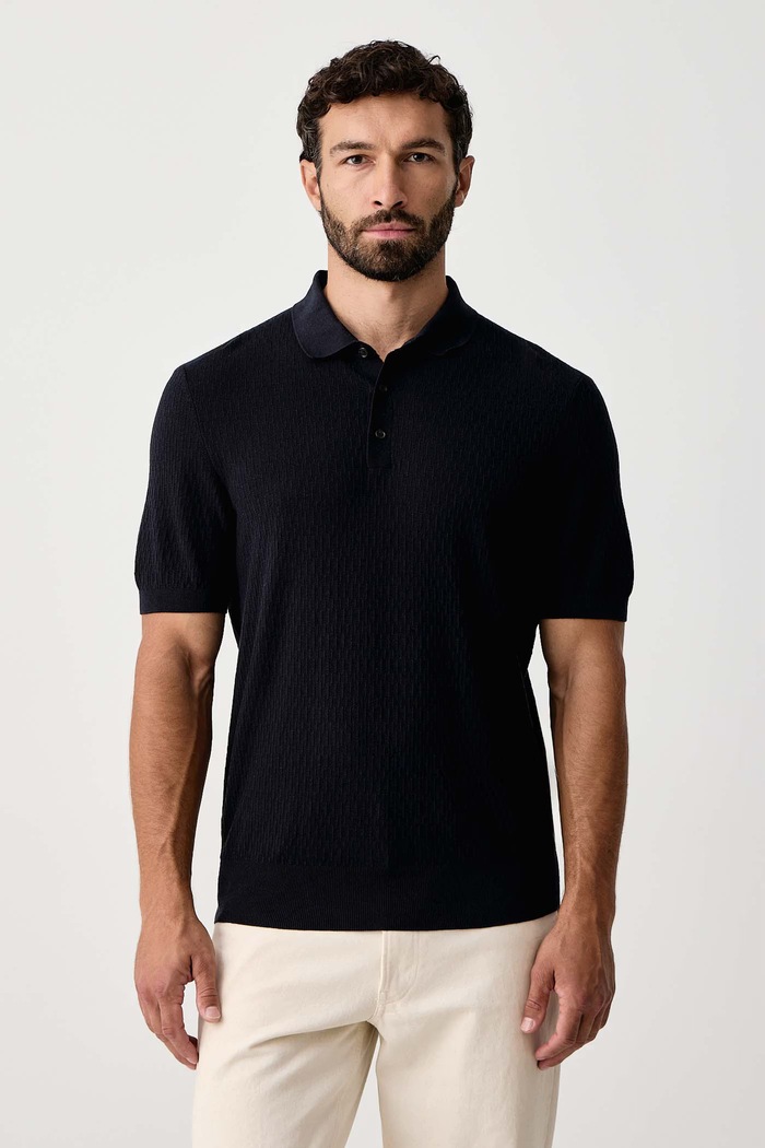 BOSS Polo majica za muškarce s lyocellom H-Lurazio mornarsko plava 50565506
