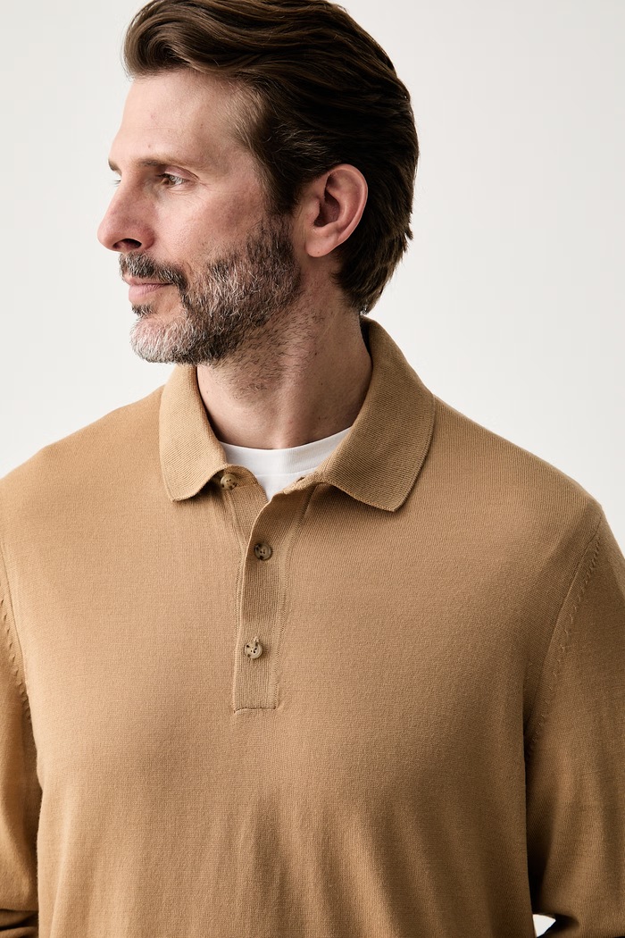 BOSS sweter męski wełniany H-Lancione beżowy 50565503