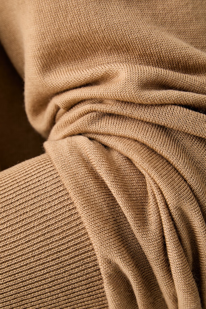 BOSS sweter męski wełniany H-Lancione 50565503 beżowy