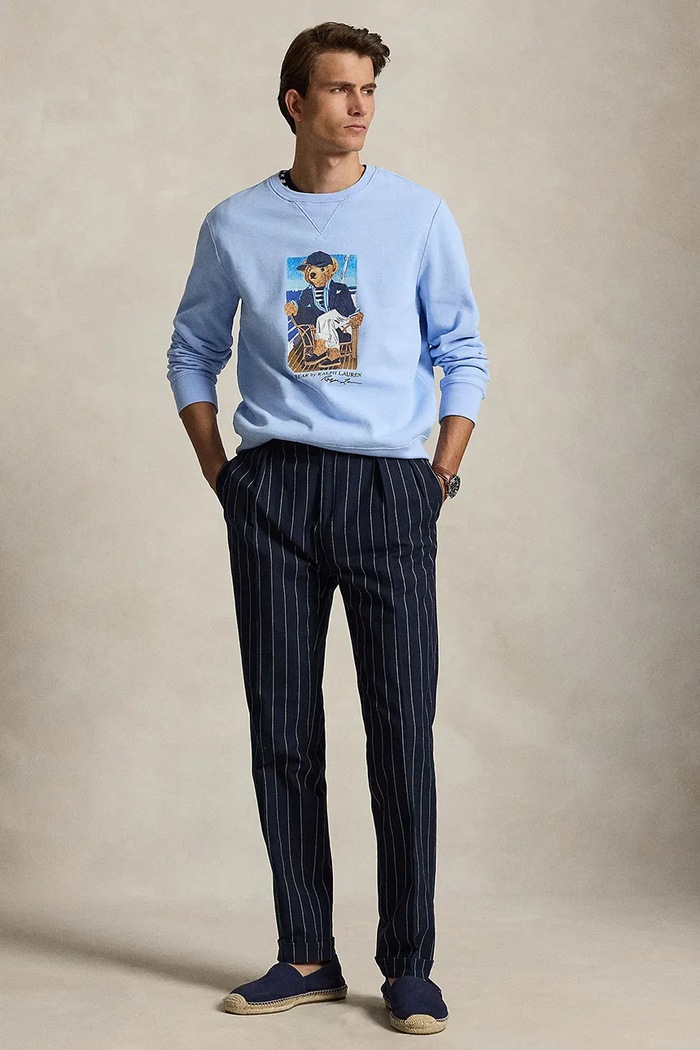 Odjeća Polo Ralph Lauren dukserica za muškarce s pamukom 710B18538 plava