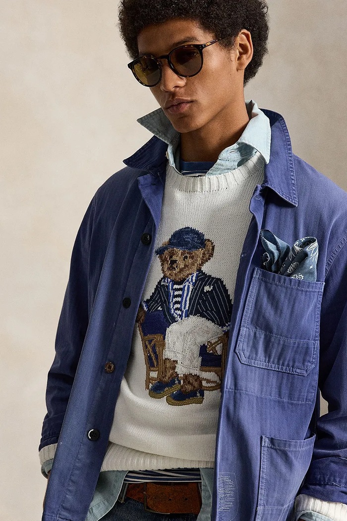 Polo Ralph Lauren sweter męski bawełniany 710B19758 biały