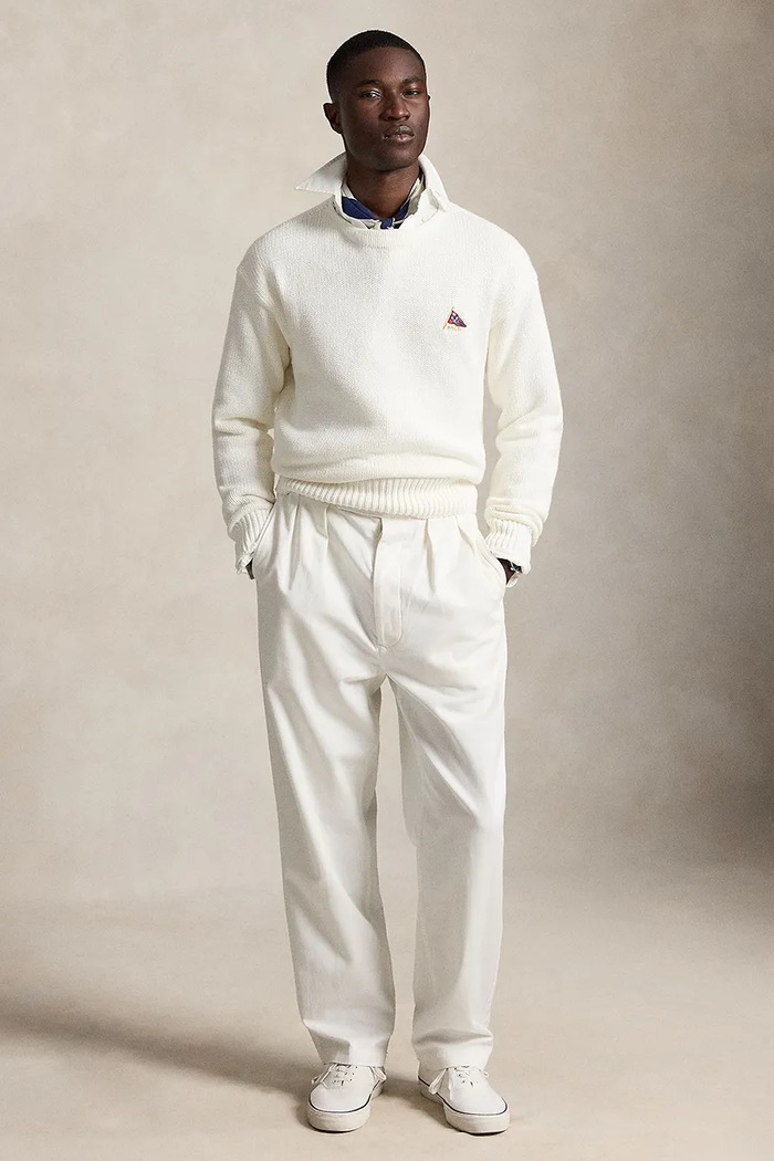 Polo Ralph Lauren pulover moški bombažen 710B17552 bež AW26