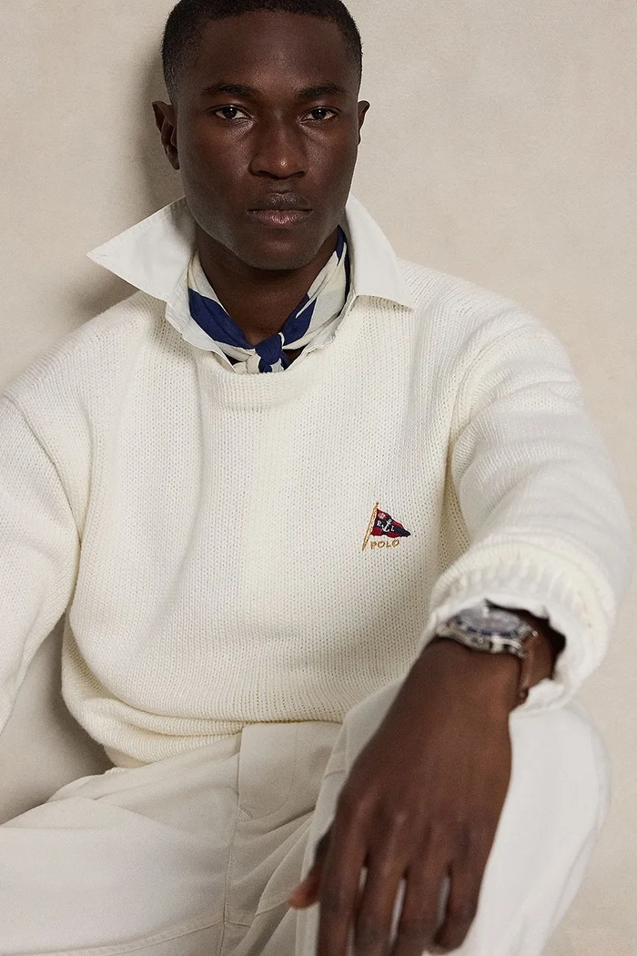 Polo Ralph Lauren pulover moški bombažen bež 710B17552