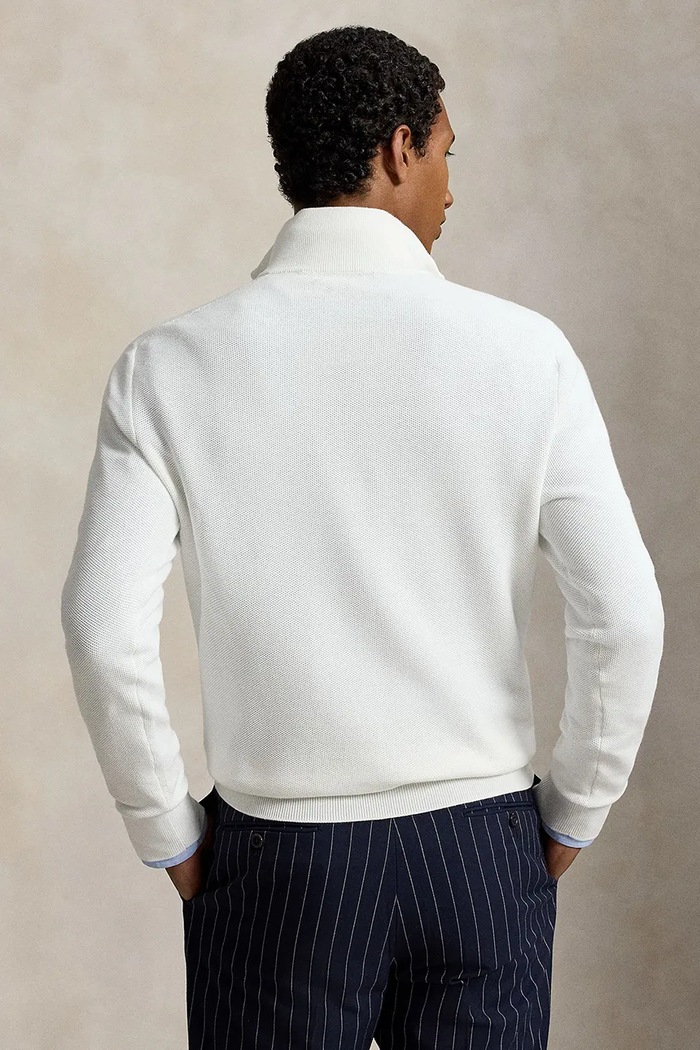 Polo Ralph Lauren pulover moški bombažen 710B18060 bela AW26