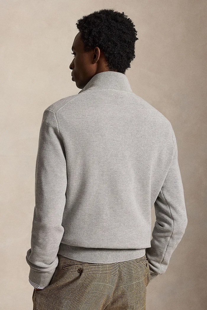 Polo Ralph Lauren Свитер из хлопка для мужчин 710B18060 серый AW26