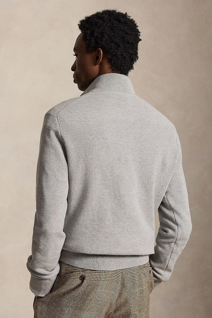 Polo Ralph Lauren Свитер из хлопка для мужчин 710B18060 серый AW26