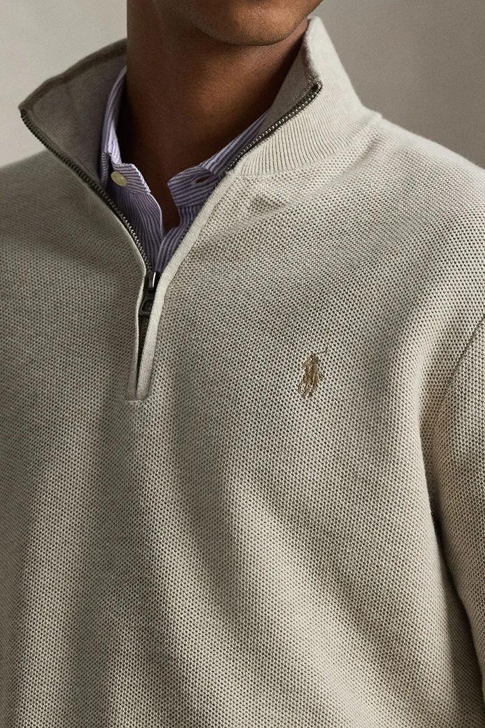 Polo Ralph Lauren pulover moški bombažen zelena 710B18060