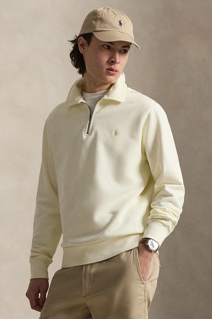 Polo Ralph Lauren pulover moški bombažen bež 710B18911