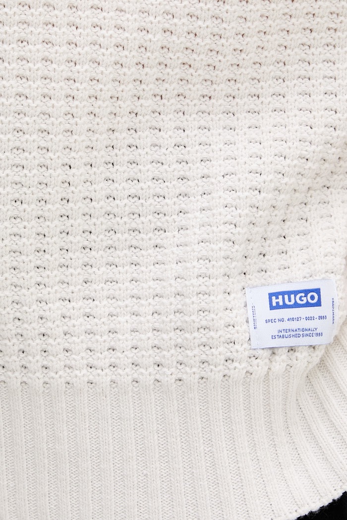 HUGO Blue γιλέκο ανδρικό με βαμβάκι Spuro 50557346 μπεζ