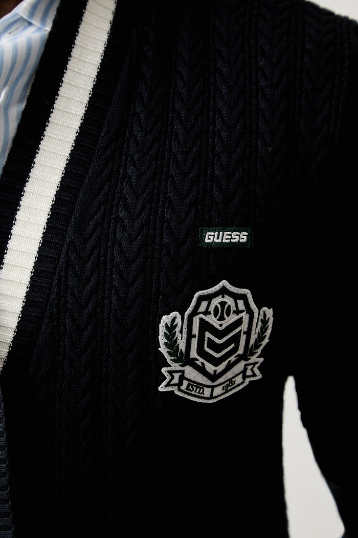 Guess kardigan za muškarce s viskozom ROBERT Z6YR01.Z1151 mornarsko plava
