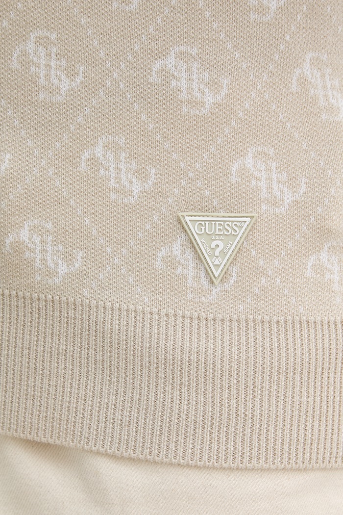 Guess pulover moški z dodatkom volne MARTIN M6YR11.Z0916 bež
