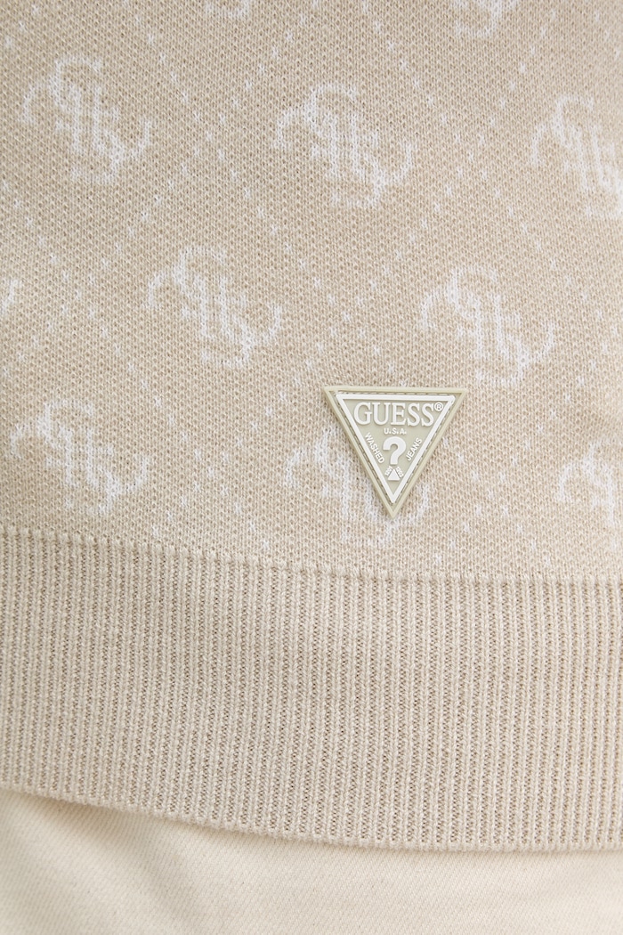 Guess pulover moški z dodatkom volne MARTIN M6YR11.Z0916 bež