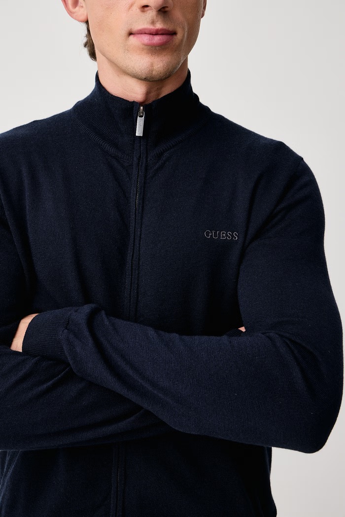 Sweter rozpinany męski MAGNUS Guess M6YR08.Z0913 granatowy