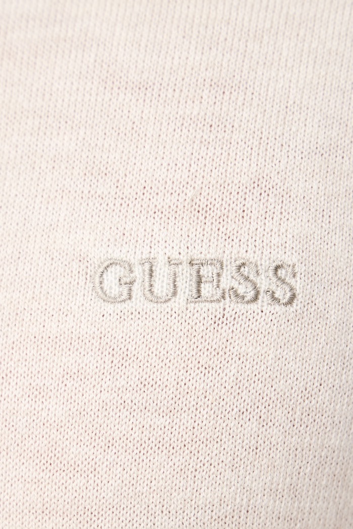 Sweter męski z dodatkiem jedwabiu MARCOS Guess beżowy M6YR07.Z0912