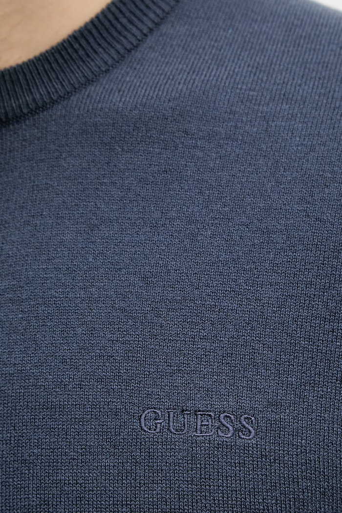 Guess sveter pánsky s prímesou hodvábu MARCOS M6YR07.Z0912 modrá