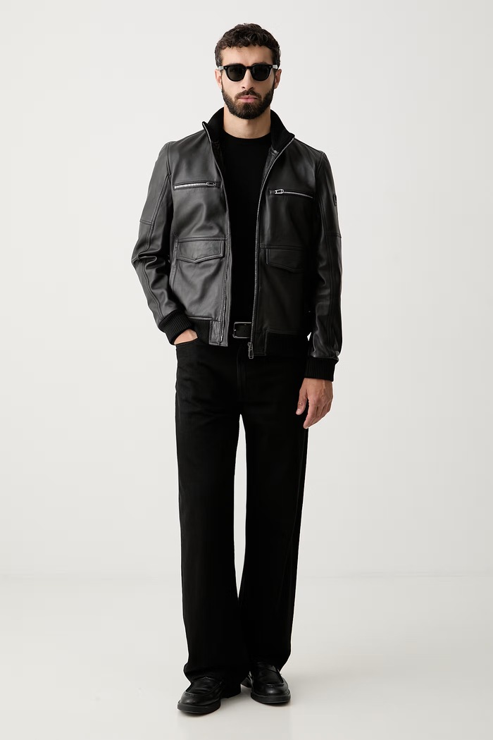 Guess sveter pánsky s prímesou hodvábu MARCOS M6YR07.Z0912 čierna AW26
