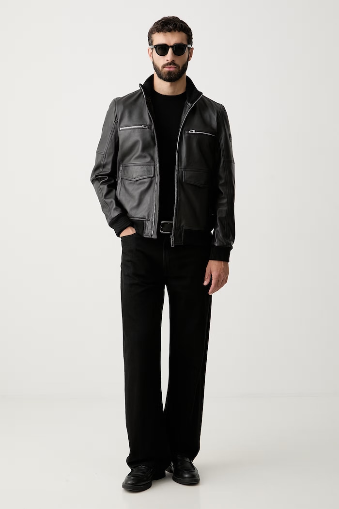 Guess sveter pánsky s prímesou hodvábu MARCOS M6YR07.Z0912 čierna AW26