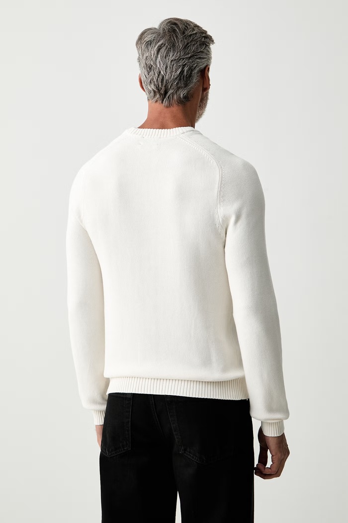Odzież Hackett London sweter męski bawełniany HM7000213 beżowy