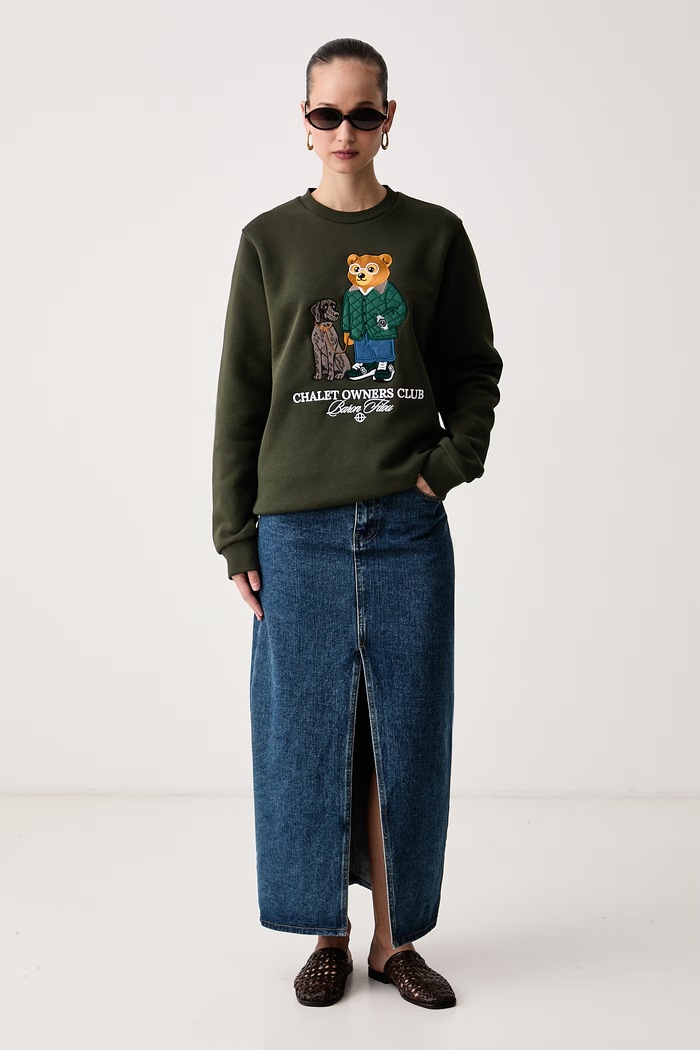 Baron Filou Bluza z bawełną 000016734 zielony AW26
