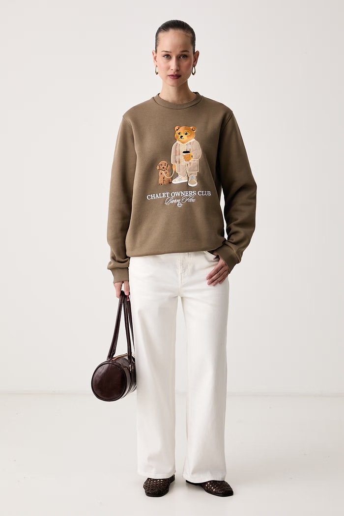 Baron Filou Bluza z bawełną 000016727 zielony AW26