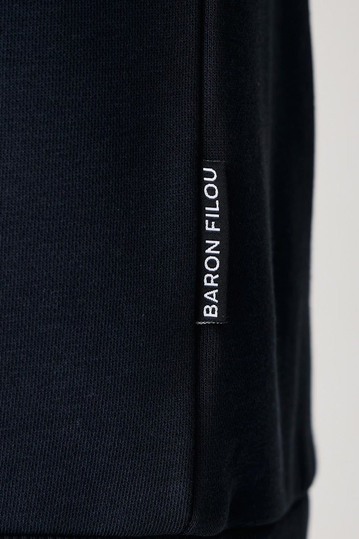 Bluza z bawełną Baron Filou granatowy 000016713