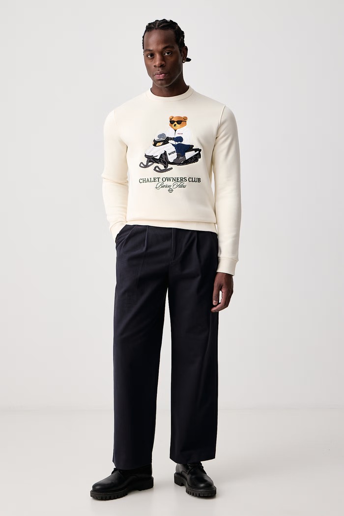 Baron Filou Bluza z bawełną 000016706 beżowy AW26