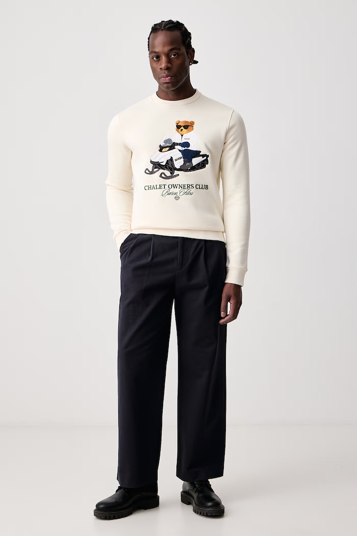 Baron Filou Bluza z bawełną 000016706 beżowy AW26