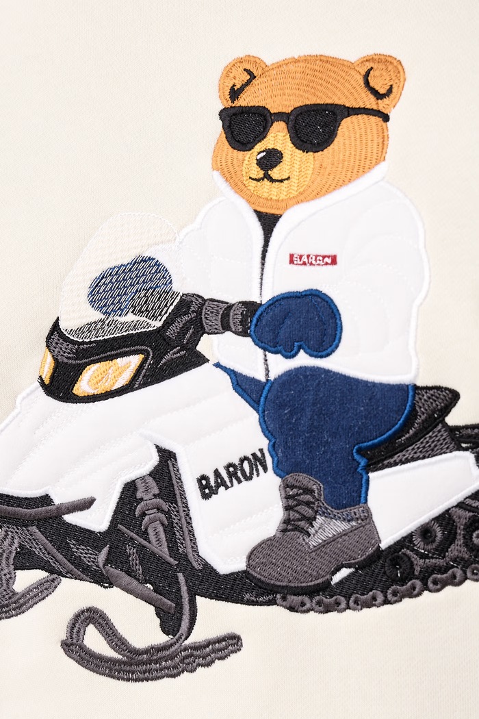 Bluza z bawełną Baron Filou beżowy 000016706