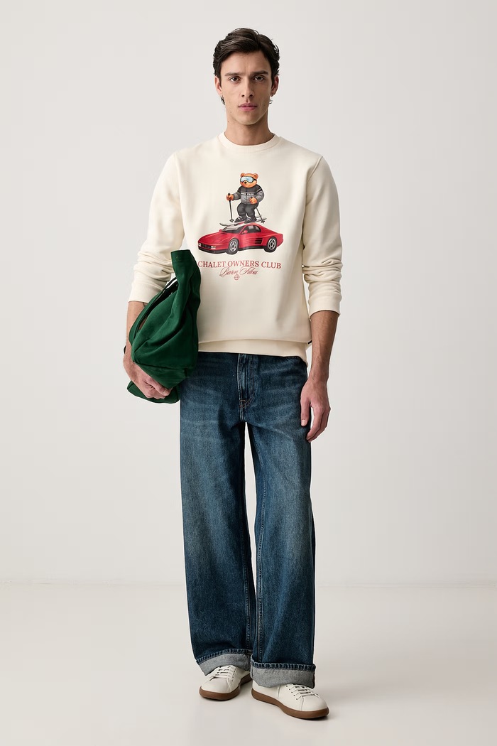 Baron Filou Bluza z bawełną 000016937 beżowy AW26