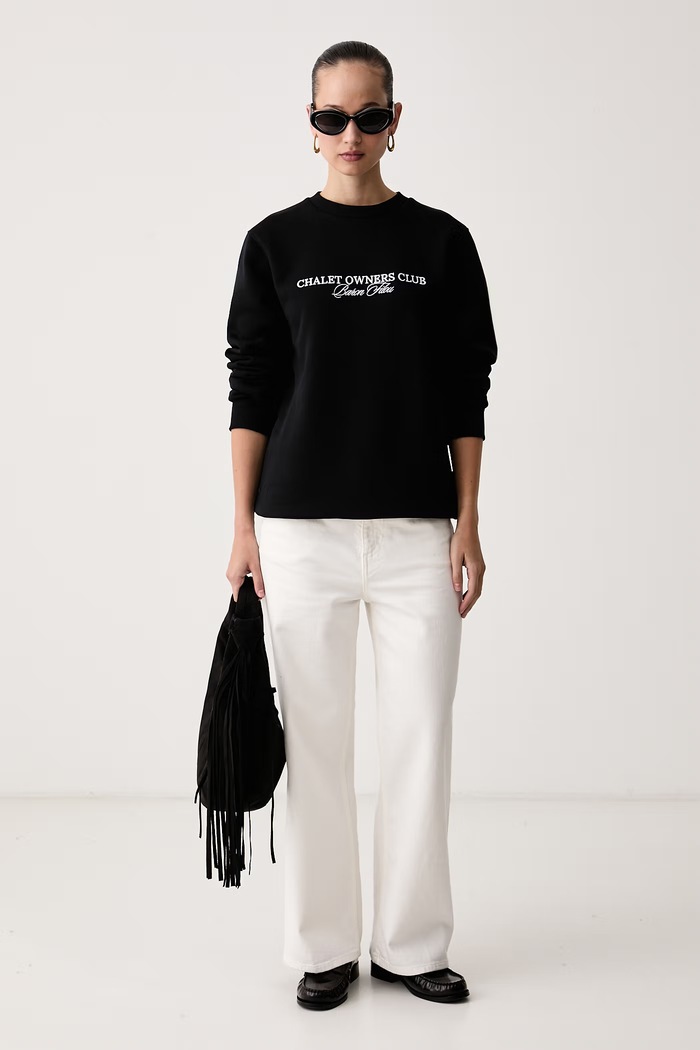 Baron Filou Bluza z bawełną 000016930 czarny AW26