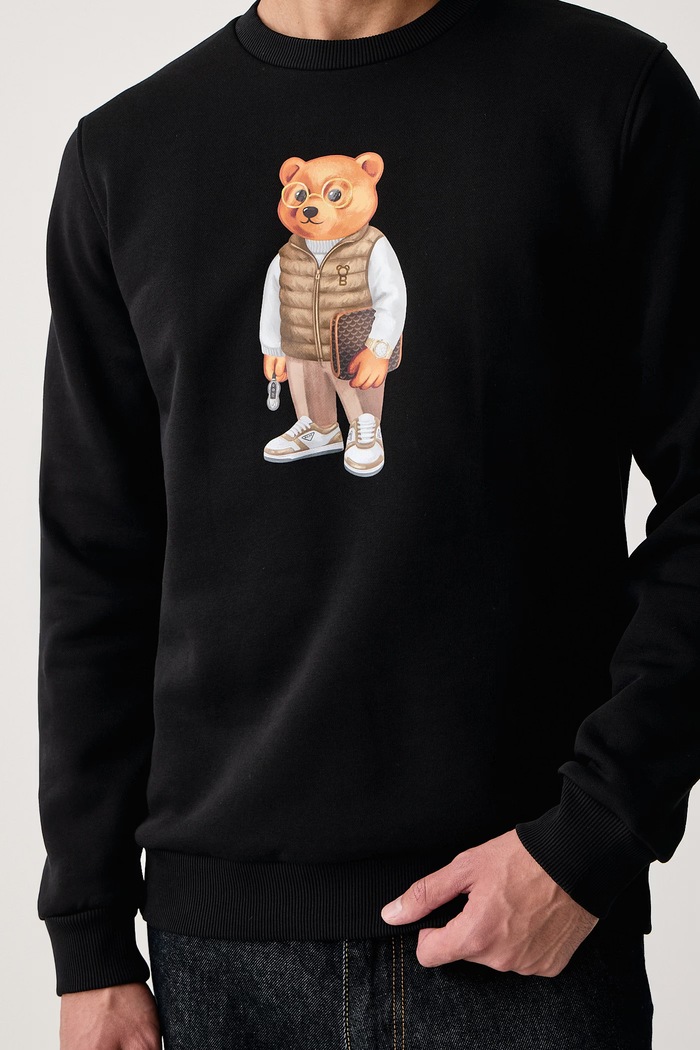 Bluza z bawełną Baron Filou 000016699 czarny
