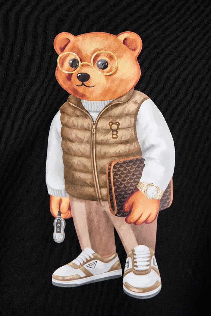 Bluza z bawełną Baron Filou czarny 000016699