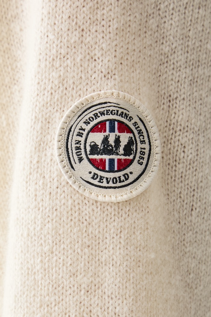 Sweter wełniany Nansen Refined Devold beżowy PDTC.786.550.A
