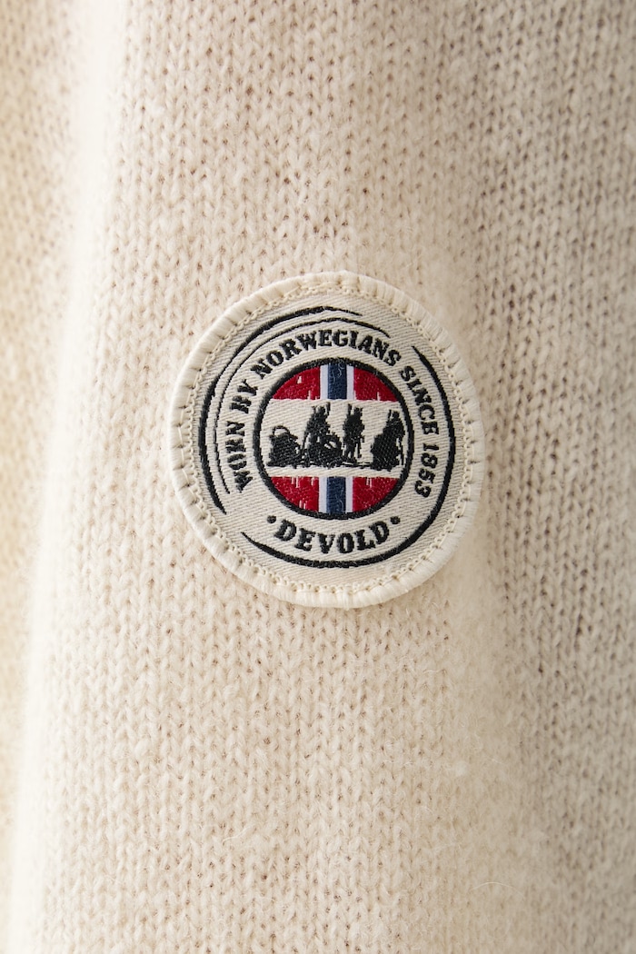 Sweter wełniany Nansen Refined Devold beżowy PDTC.786.550.A
