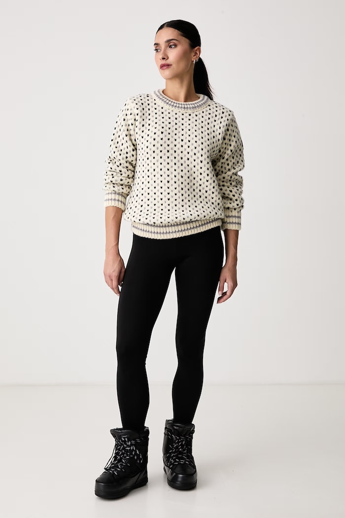 Devold Sweter wełniany Nordsjo Two-Tone PDTC.341.550.B beżowy AW26