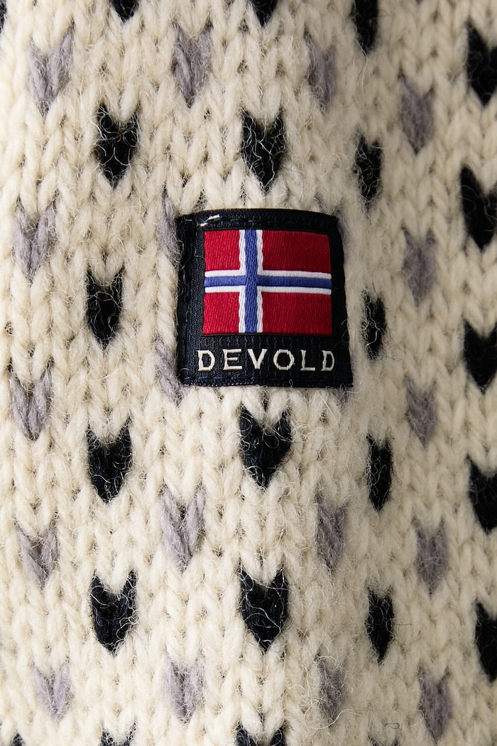 Sweter wełniany Nordsjo Two-Tone Devold beżowy PDTC.341.550.B
