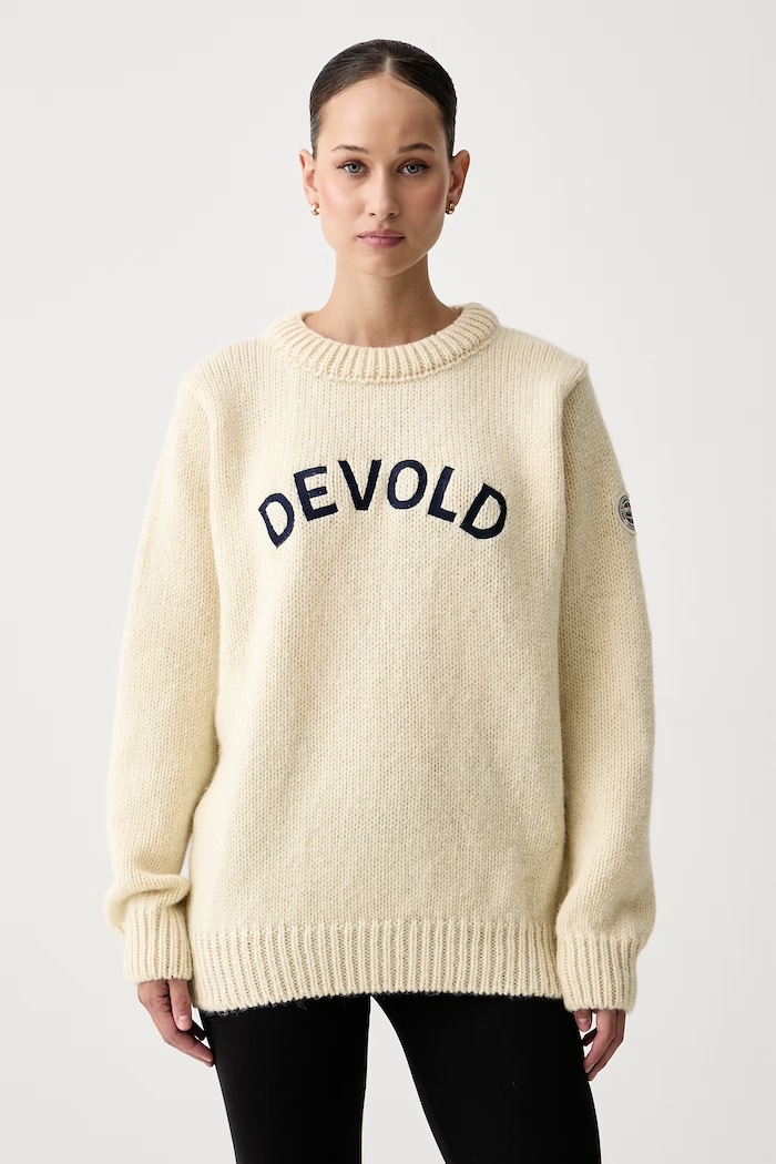 Devold Sweter wełniany Nansen Legacy beżowy PDTC.386.555.A