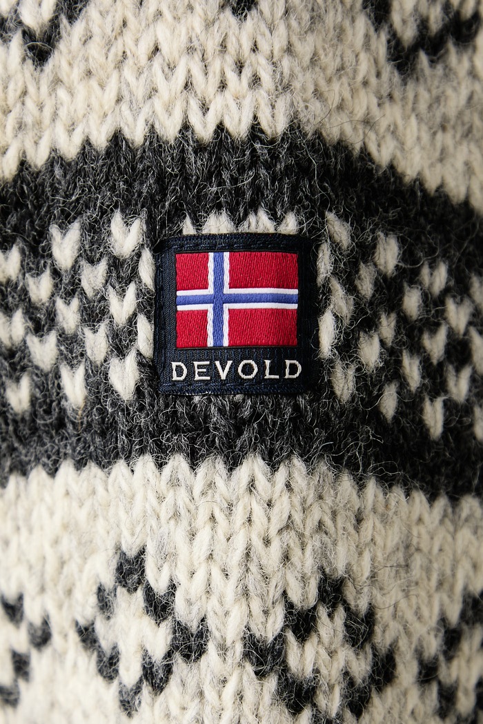 Sweter wełniany Alnes Wool Devold szary PDTC.366.550.A