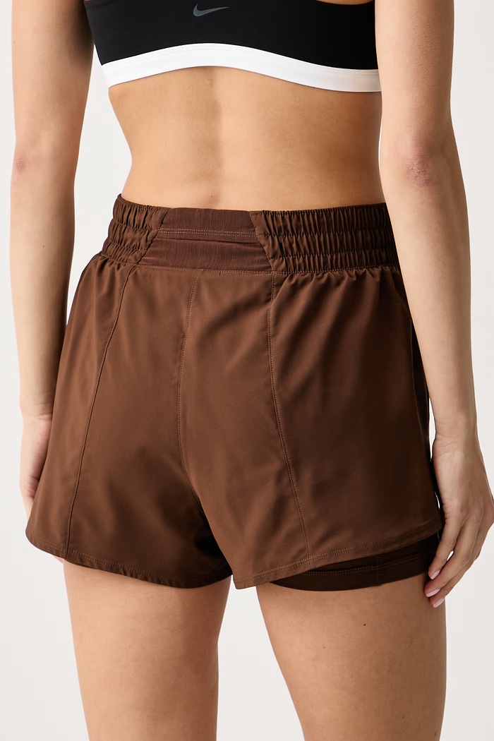 Odzież Nike Szorty 2w1 damskie Nike One Dri-FIT 2in1 DX6016.259 brązowy
