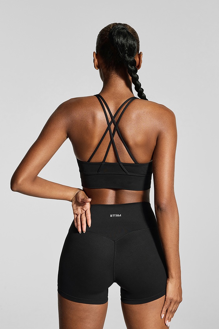 BetterMe Szorty do jogi damskie High-Waisted Micro SHR00005 czarny AW26