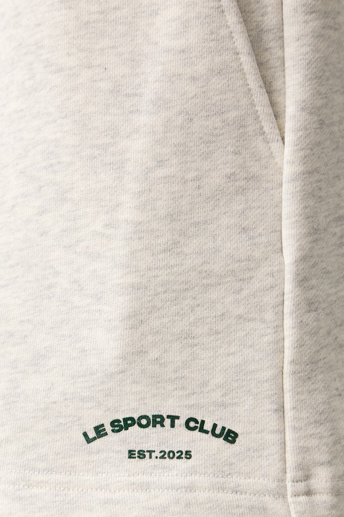 Szorty damskie bawełniane VARSITY SHORTS Le Privé LP00701 szary