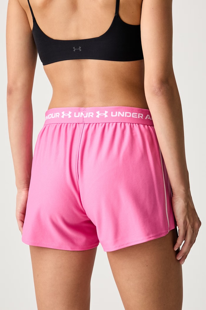 Odzież Under Armour szorty sportowe damskie Tech Play 1389882.637 różowy