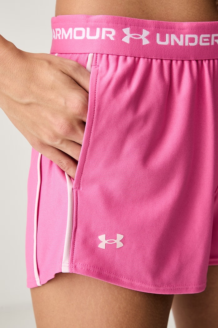 Under Armour szorty sportowe damskie Tech Play różowy 1389882.637
