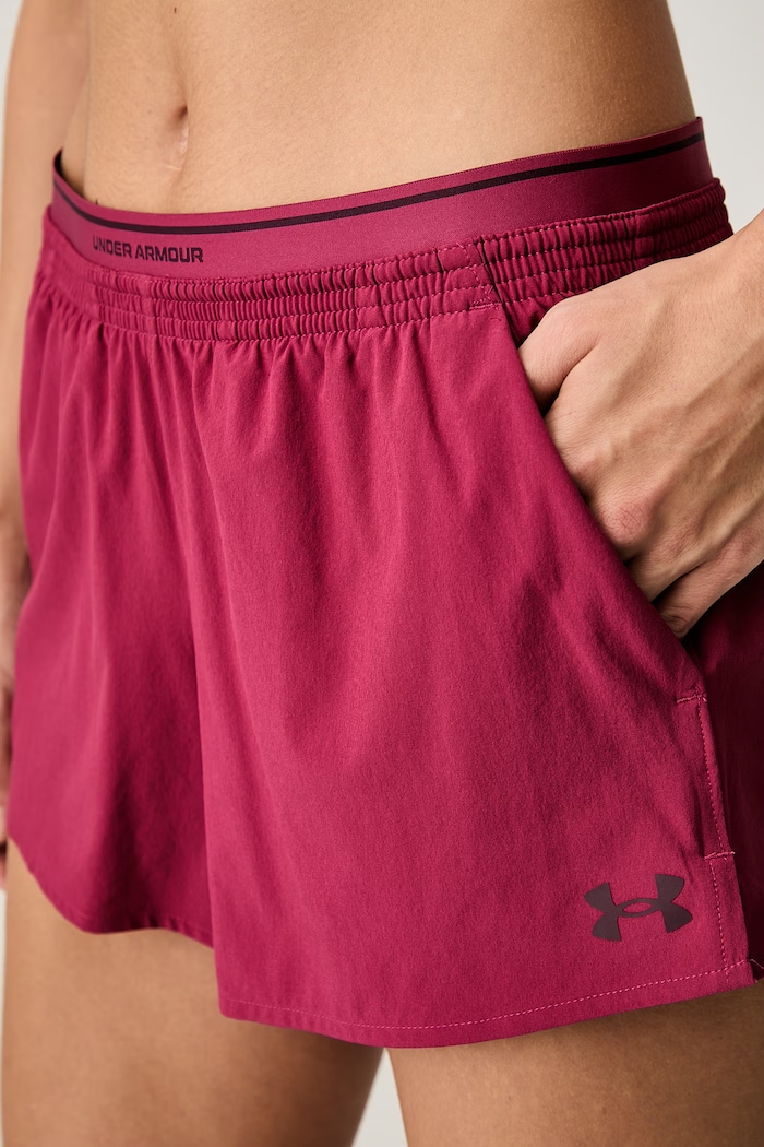 Under Armour szorty sportowe damskie Vanish bordowy 6009965