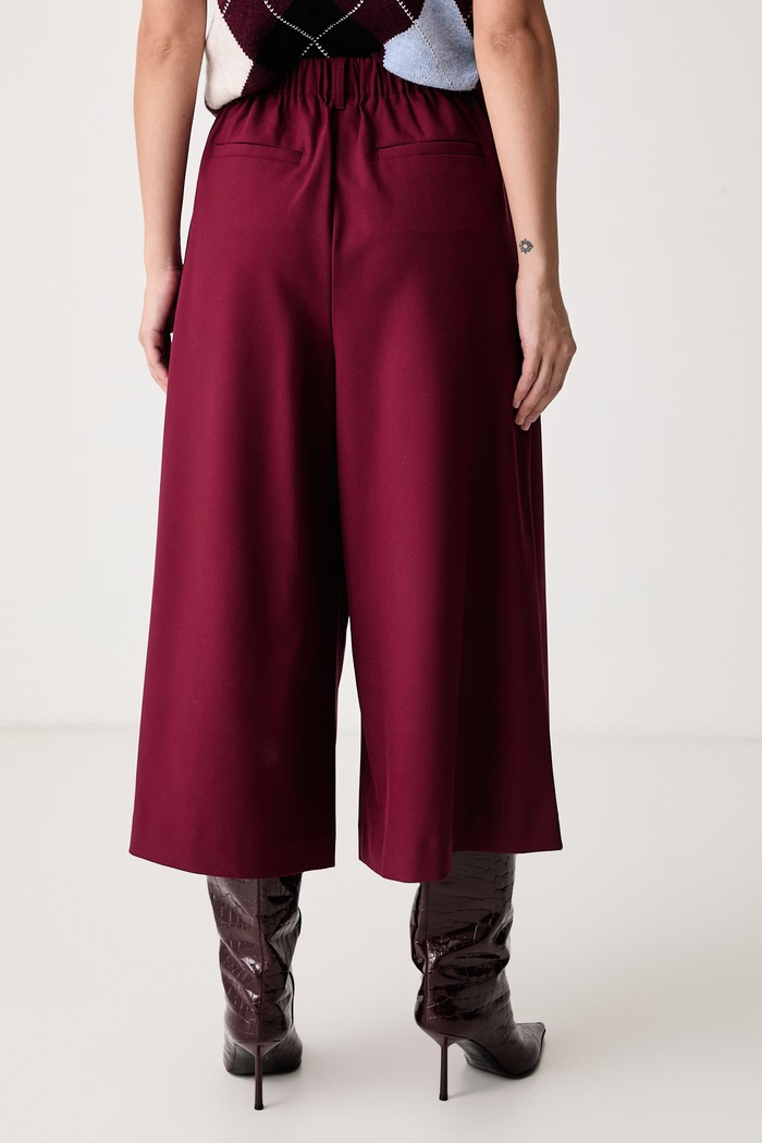 Odzież United Colors of Benetton Spodnie capri 4L4HDF0CL bordowy