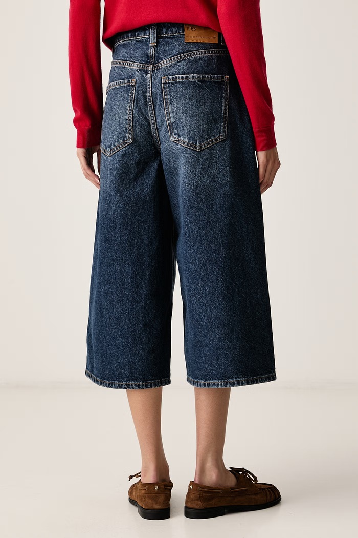United Colors of Benetton Къс панталон дамски 46C6D902W син AW26