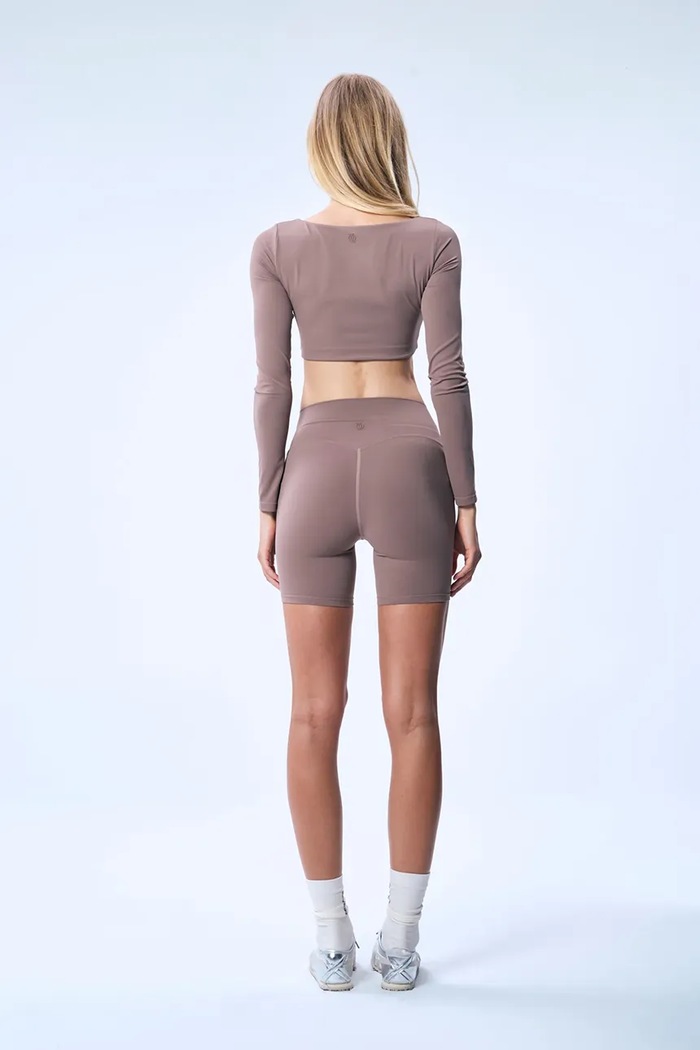 Odzież GOD SAVE QUEENS kolarki damskie BIKER SHORTS GSQ.144.352 brązowy