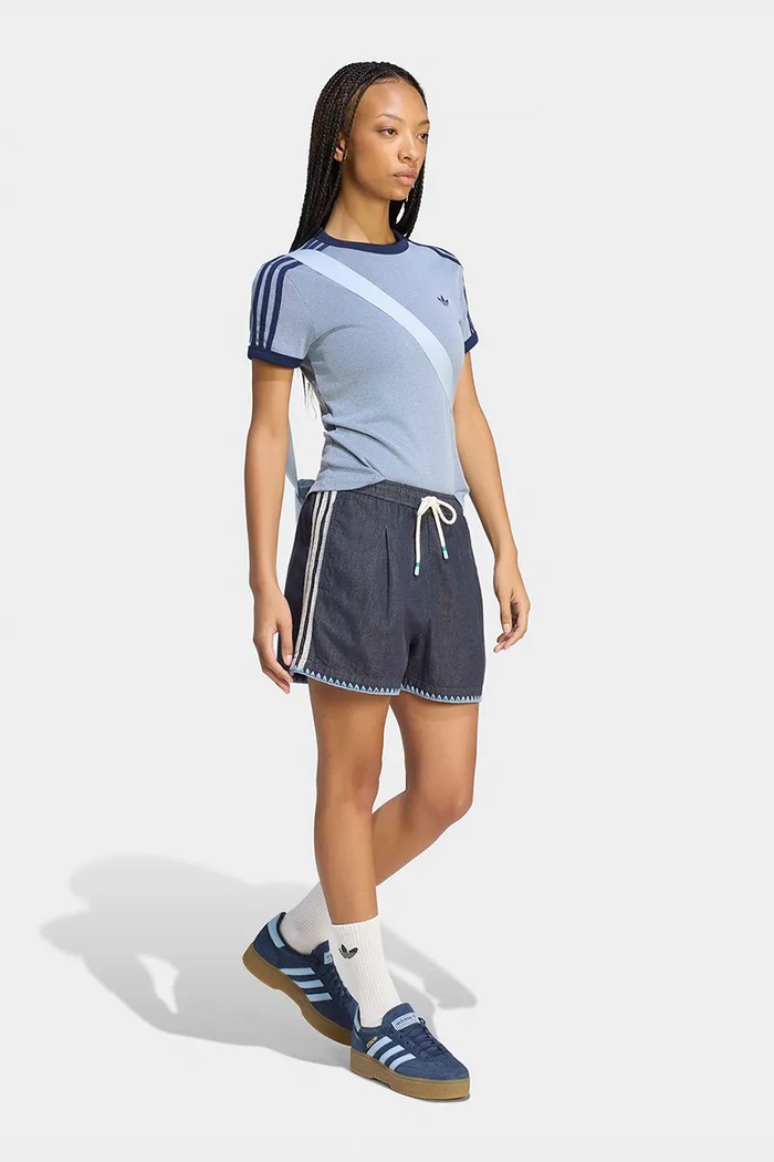 Odzież adidas Originals Szorty damskie jeansowe Resort KX0747 granatowy