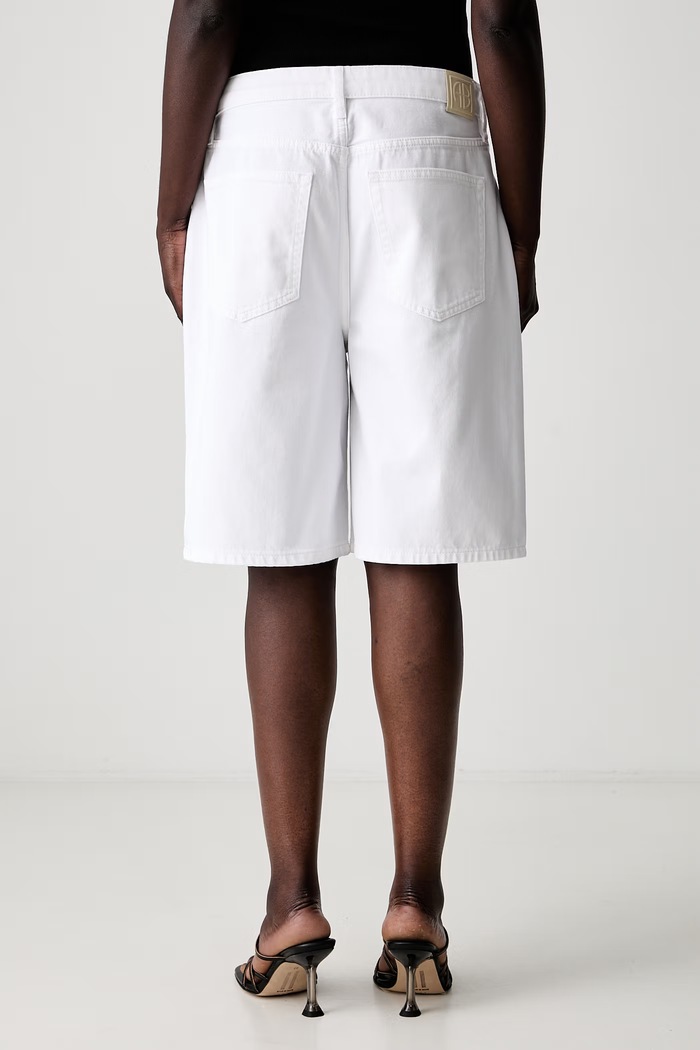 Odzież Anine Bing JASPER SHORT bermudy jeansowe damskie A.05.12711.WTI1 biały